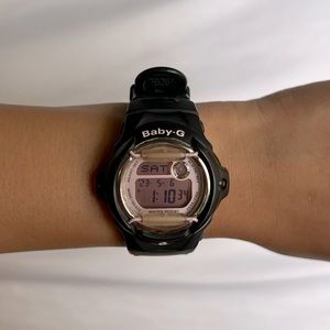 Women's Digital Black Resin Strap Watch 42.6mm